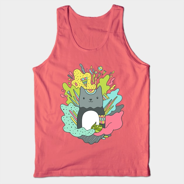 AbstraCat Tank Top by kostolom3000